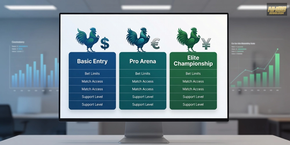 Hình ảnh bảng giá dịch vụ đá gà trực tuyến nh88 cập nhật 2025