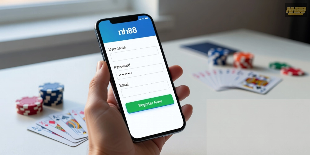 Hướng dẫn đăng ký tài khoản live casino nh88 nhanh chóng chỉ trong 2 phút
