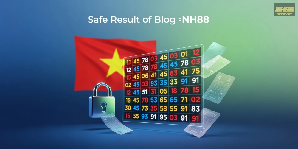 Minh họa khái niệm kết quả xổ số nh88 với các yếu tố minh bạch và cập nhật nhanh chóng